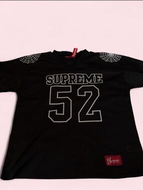 Supreme | Shirts | Supreme Spiderweb Football Jersey | Poshmark